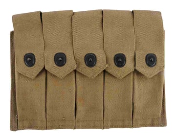 WWII US THOMPSON 5 CELL POUCH 20 ROUNDS