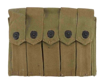 WWII US THOMPSON 5 CELL POUCH 20 ROUNDS