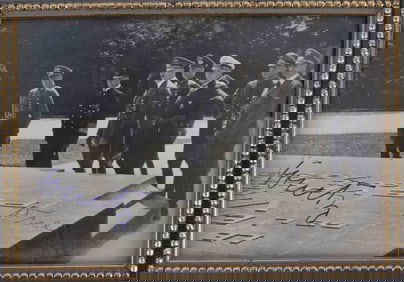 WWII GERMAN REICH DOENITZ & HESS AUTOGRAPHS COA