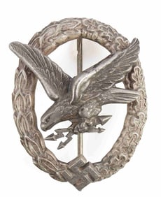 WWII GERMAN LUFTWAFFE RADIO GUNNER BADGE