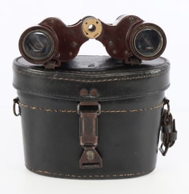 SCARCE CXN DIENSTGLAS 6X30 BAKELITE BINOCULARS