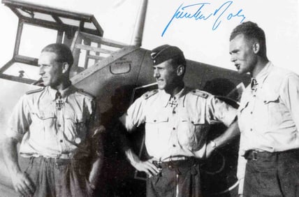 WWII GUNTER RALL LUFTWAFFE PILOT SIGNATURE