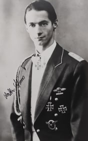 WWII WALTER SCHUCK LUFTWAFFE PILOT SIGNATURE