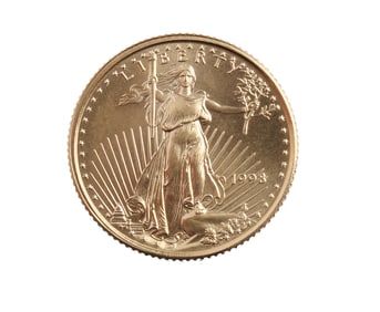 1993 GOLD 1/10 OZT OUNCE AMERICAN EAGLE BU COIN