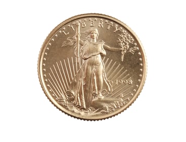 1993 GOLD 1/10 OZT OUNCE AMERICAN EAGLE BU COIN