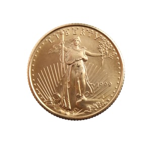 1999 GOLD 1/10 OZT OUNCE AMERICAN EAGLE BU COIN