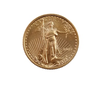2005 GOLD 1/10 OZT OUNCE AMERICAN EAGLE BU COIN