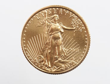 2011 GOLD 1/10 OZT OUNCE AMERICAN EAGLE BU COIN