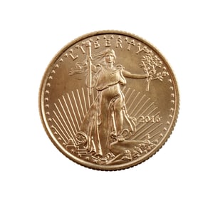 2016 GOLD 1/10 OZT OUNCE AMERICAN EAGLE BU COIN