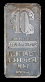 10 OZT OUNCE .999 FINE SILVER BAR INGOT