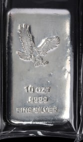 10 OZT OUNCE .999 FINE SILVER BAR INGOT
