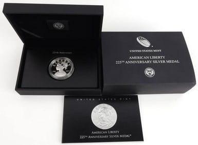 AMERICAN LIBERTY 225TH ANNIVERSARY SILVER MEDAL