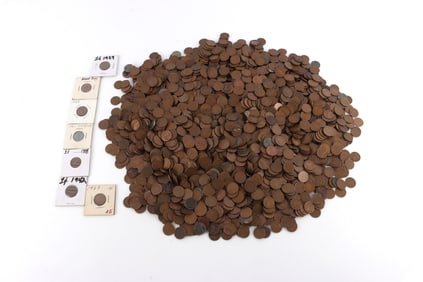 OVER 15 POUNDS OF UNSEARCHED WHEAT PENNY CENT LOT