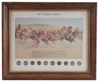 US BUFFALO NICKEL & INDIAN HEAD PENNY DISPLAY