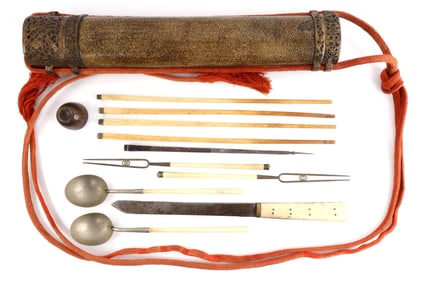 CHINESE MANCHU DOUBLE TROUSSE IN RAYSKIN