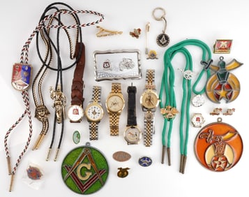 DEALERS LOT OF MASONIC & SHRINER ITEMS