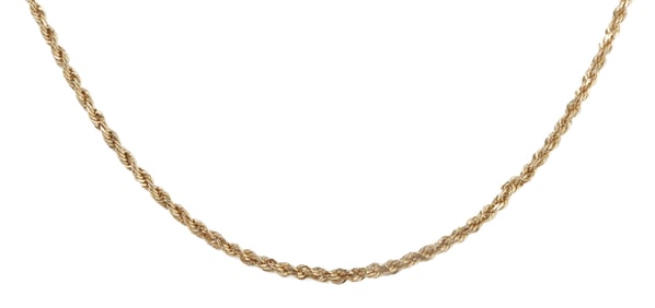 10K YELLOW GOLD 20 INCH1MM GOLD CHAIN NECKLACE