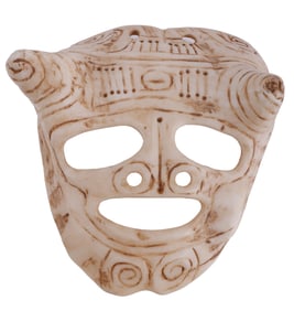 ENGRAVED TAINO CONCH SHELL MASK