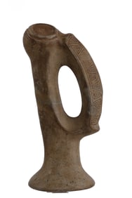STONE CARVED PRECOLUMBIAN TAINO BIRD PESTLE