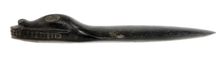 TAINO STONE CARVED IGUANA DAGGER