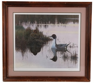 EVENING LIGHT - PINTAILS PRINT BY LARS JONSSON