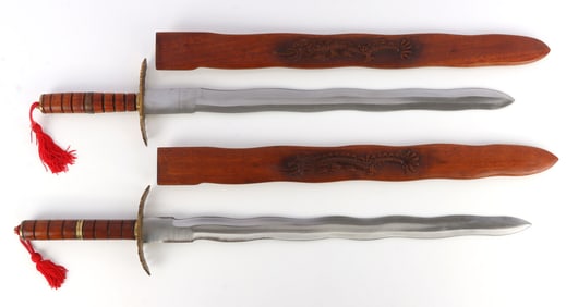LUZON-STYLE KRIS SWORD LOT OF 2
