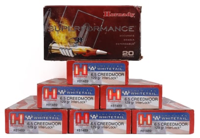 140 RDS 6.5 CREEDMOOR 129GR SP HORNADY AMMO