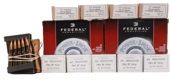 270 RDS .308 WIN 7.62X54R .30-06 RIFLE AMMUNITION
