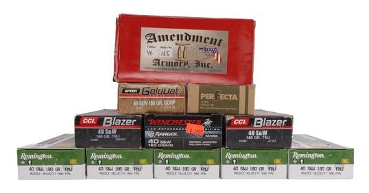 400+ ROUNDS .40 S&W TRAINING & DEFENSE PISTOL AMMO