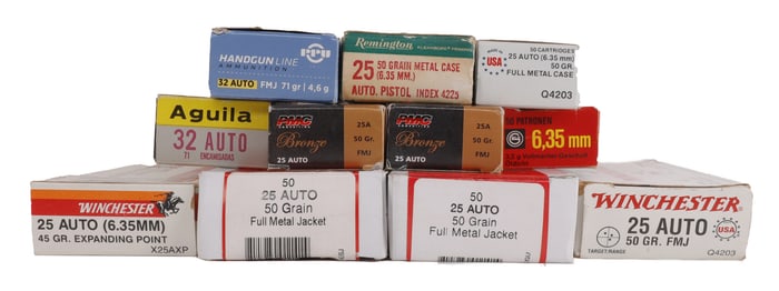 475+ RDS .25 ACP & .32 ACP PISTOL AMMUNITION
