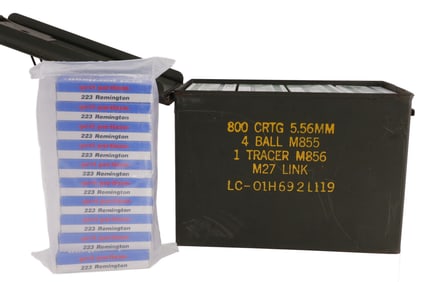 680 ROUNDS .223 REM 55GR FMJ REMINGTON PPU AMMO