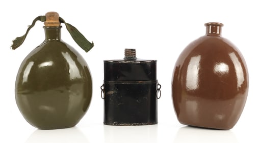 1900 CAMPER & 2 WWII JAPANESE CANTEEN LOT
