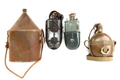 4 WWI WWII CANTEEN LOT AUSTRIA HUNGARY DATED 1917
