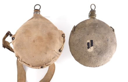2 SPANISH AMERICAN WAR CANTEEN LOT 1 U.S. NAVY