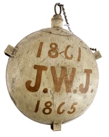 DATED 1861-1865 NAMED M 1858 CIVIL WAR CANTEEN