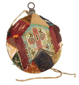 US CIVIL WAR CANTEEN WITH DECORATIVE CLOTH COVER