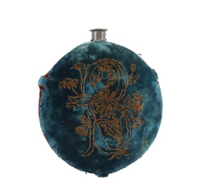 US CIVIL WAR CANTEEN WITH DECORATIVE CLOTH COVER