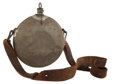 US CIVIL WAR SMOOTH SIDE CANTEEN TWO MOUNTS