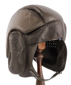 LEATHER PILOT AVIATORS HELMET
