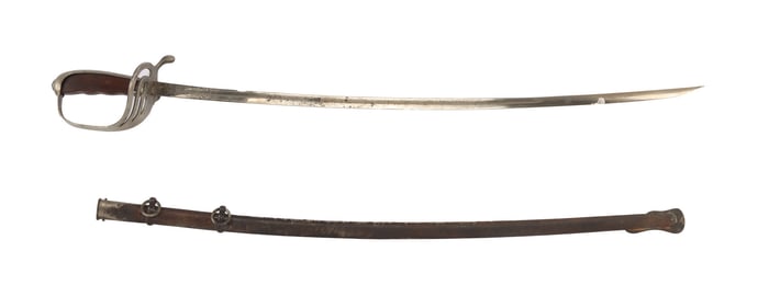 MODEL 1902 OFFICERS SABER BY NS MEYER ETCHED