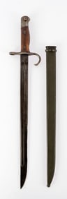 WWII JAPANESE TYPE 30 ARISAKA BAYONET W SCABBARD