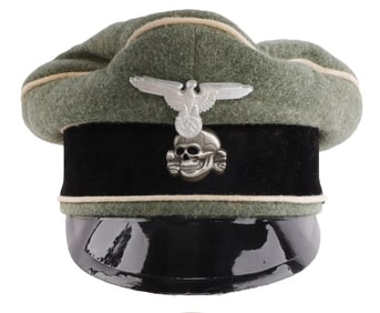 WWII GERMAN THIRD REICH SS NCO VISOR