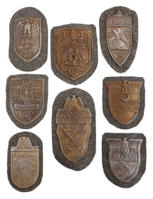 WWII GERMAN THIRD REICH CAMPAIGN SHIELDS LOT 8
