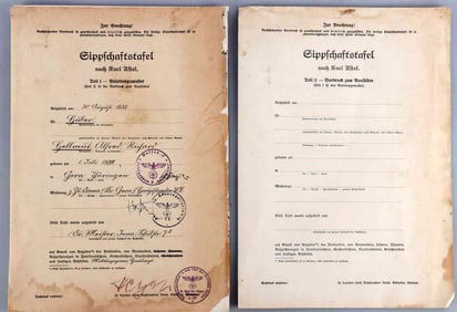 WWII GERMAN THIRD REICH LINEAGE BOOKS LOT OF 2