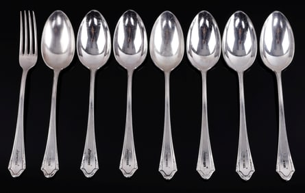 8 WWII GERMAN KRIEGSMARINE FORK AND SPOONS