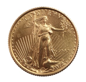 1997 GOLD 1/10 OZT OUNCE AMERICAN EAGLE BU COIN
