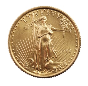 1999 GOLD 1/10 OZT OUNCE AMERICAN EAGLE BU COIN