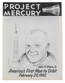 NASA MERCURY JOHN GLENN FIRST ORBIT PAMPHLET