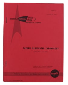 THE SATURN ILLUSTRATED CHRONOLOGY FROM NASA