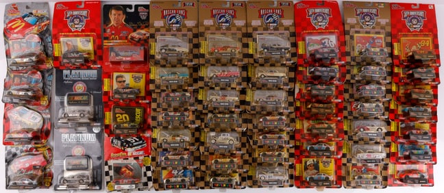 55 NASCAR RACING 1:64 SCALE DIE CAST TOY CAR LOT